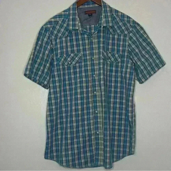 Nortwest Territory Men’s Pearl Snap Down Short Sleeve Shirt Size - Picture 5 of 6